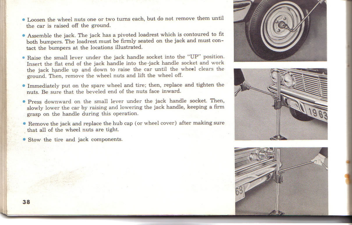 1963 Mercury Comet Owners Manual Page 69